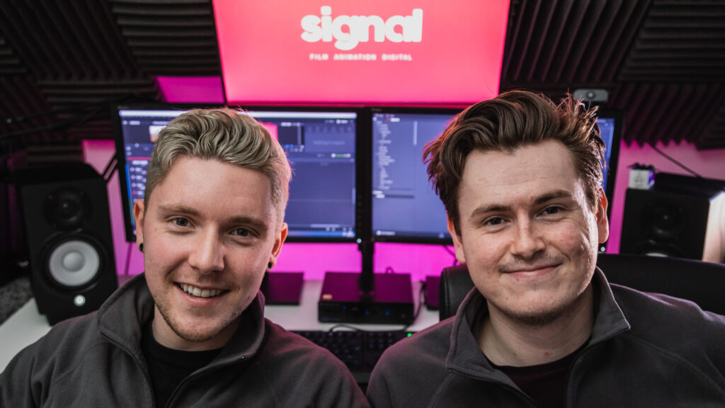 Signal editors smiling