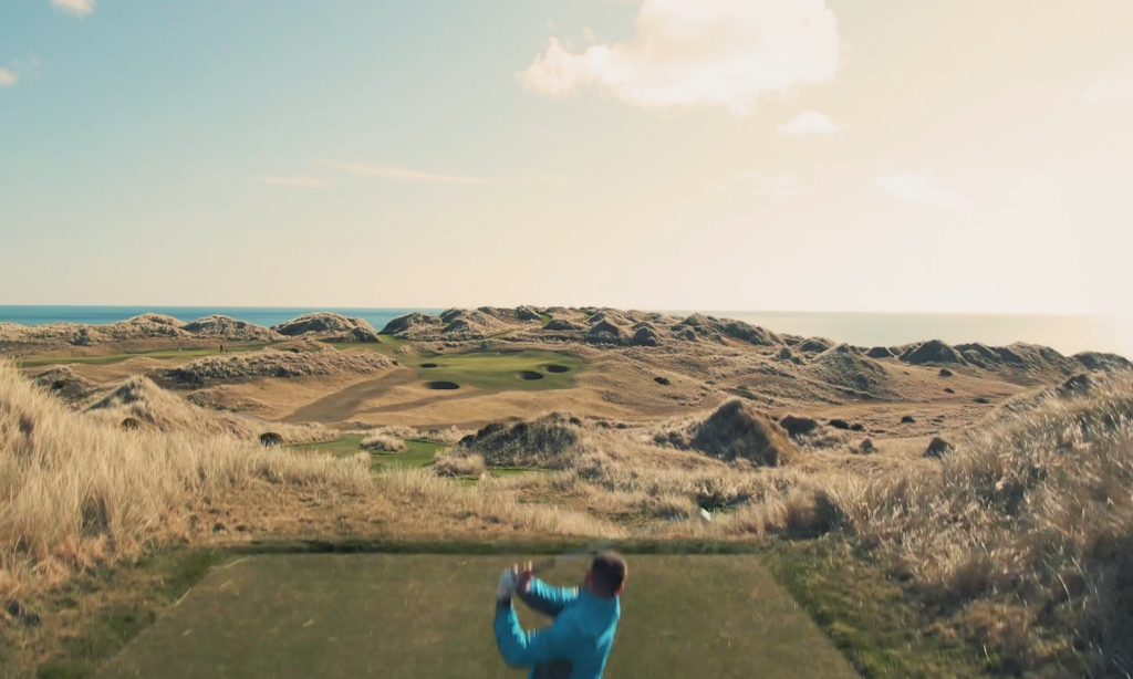 drone-shot-golfer