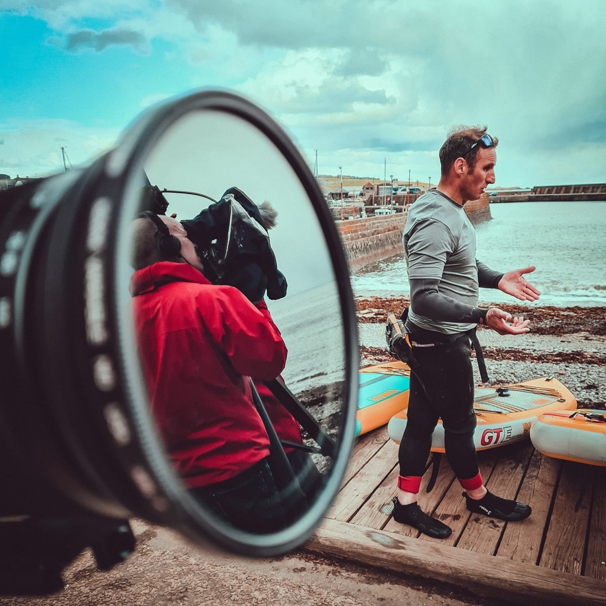 Signal Aberdeen filming Stonehaven